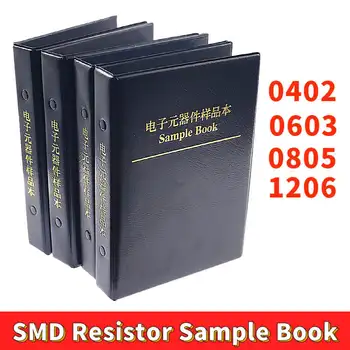 0402 0603 0805 1206 1% SMD SMT Микросхема Ассортимент Резисторов 170 Значений Книга Образцов