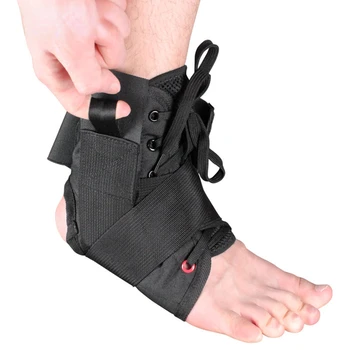 1 шт. бандаж для голеностопного сустава, спортивные Регулируемые ремешки-стабилизаторы на шнуровке для растяжения связок ног, компрессионные носки, Рукав Изображение 2