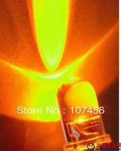 1000 шт./лот Бесплатная доставка!!! 3 мм мигающий желтый светодиод (5000 мкд), 3 мм мигающий желтый светодиод, 3 мм прозрачный светодиод для воды