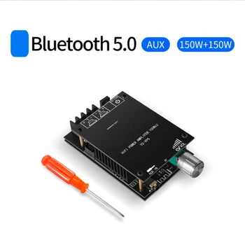 150 Вт + 150 Вт Bluetooth-совместимая Плата Усилителя AUX Bluetooth-совместимый Вход TDA7498E Микросхема Усилителя мощности Прямая Поставка