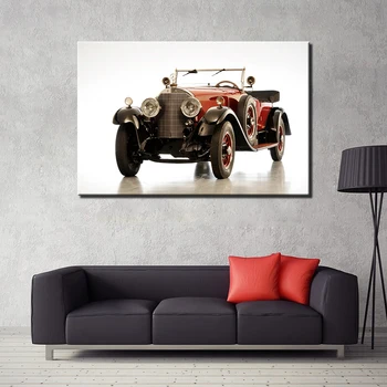 1930-Benzs-630K Винтажные автомобильные Фото, Декоративные плакаты и принты, настенная живопись на холсте, картина для декора гостиной