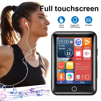 2,5-дюймовый полноэкранный MP3 MP4 Walkman Bluetooth 5.0 с сенсорным экраном Walkman, электронная книга, запись FM-радио, портативный музыкальный MP3-плеер Изображение 2