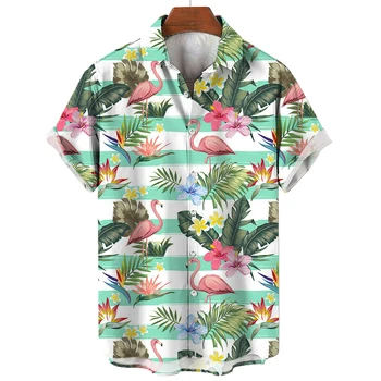 2023 Гавайская Мужская Рубашка С Коротким Рукавом 3d Принтом Fruit Platter Pattern Повседневные Уличные Топы Оверсайз, Мужские Футболки, Одежда Изображение 2