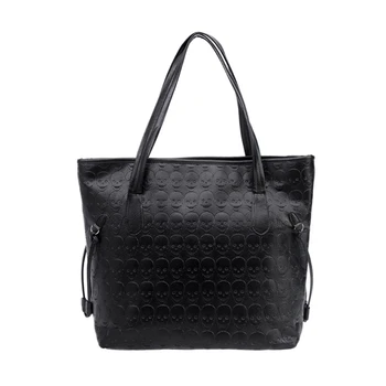 2024 Новая винтажная женская сумка, сумки через плечо, сумка-тоут, сумка-хобо с черепом и заклепками