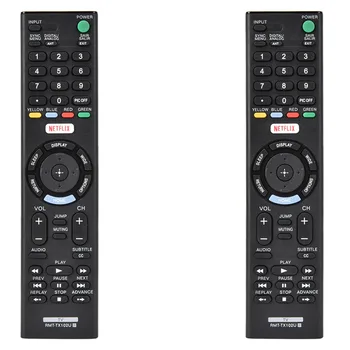 2X Пульт дистанционного управления Smart TV для Sony Rmt-Tx102U для Rmt-Tx100D Rmt-Tx101J Rmt-Tx101D Rmt-Tx100E Rmt-Tx101E Rmt-Tx200