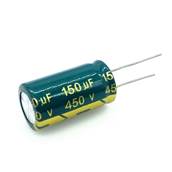 30 шт./лот 450 В 150 МКФ размер 18*30 мм высокочастотный низкоомный алюминиевый электролитический конденсатор 400 В 150 МКФ размер 20%