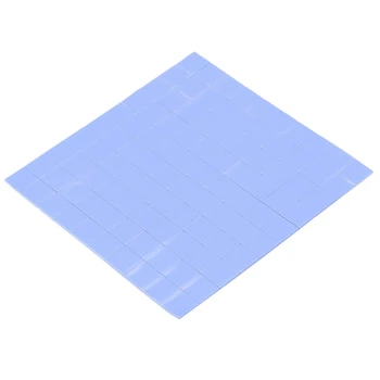 300 Шт Силиконовая Термопластичная прокладка размером 10x10x1 мм для изоляции токопроводящего теплоотвода, синий