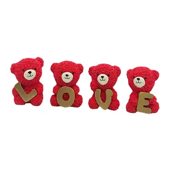 4шт Розовый Медведь Подарки Милые Подарки на День Святого Валентина для Подруги-Витрины