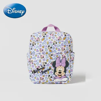 Disney Милый детский рюкзак с Микки и Минни Для девочек С Мультяшным Принтом Большой Емкости Для хранения книг В Детском саду, Детская Школьная сумка