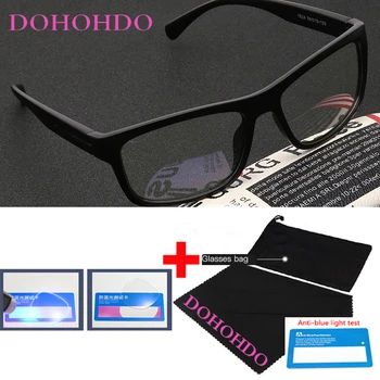 DOHOHDO Новые очки Vinateg в квадратной оправе, блокирующие Синий свет, Мужские Женские Оптические очки для защиты глаз, Компьютерные очки UV400