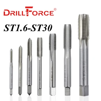 Drillforce ST Вставные метчики с резьбой HSS, метчики с прямой канавкой ST1.6-ST30, Инструменты для установки правой рукой