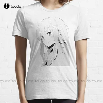 Emilia V3 - Re: футболка с нулевым трендом, мускулистая рубашка, женские рубашки, футболка унисекс на заказ, футболка с цифровой печатью, дышащая хлопковая футболка в стиле хип-хоп Изображение 2
