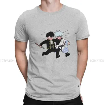Ginhiji Classic Новейшие футболки GINTAMA TV Show Мужская уличная футболка из графической ткани с круглым вырезом