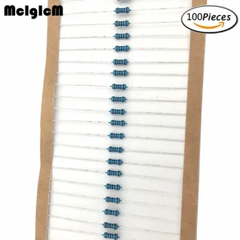 MCIGICM 100шт 1/4 Вт Металлический пленочный резистор резисторы 47K 100K 150K 220K 0,33-2,2 М Ом 10K 1K 1000R 120K 15K 6,8K 2,2K 4,7K 39K 43K