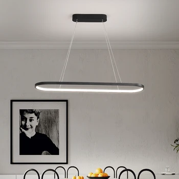NEO GLeam 1200 мм Белый/черный Современные светодиодные подвесные светильники для столовой, бара, магазина, кухни, домашнего декора, подвесной светильник в скандинавском стиле