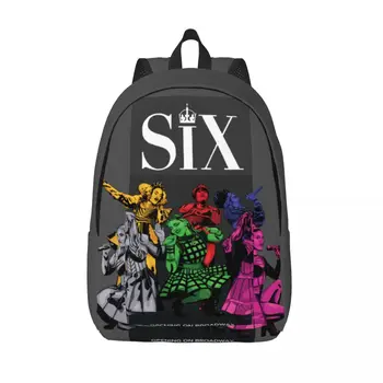 Six The Musical Backpack, студенческие рюкзаки для девочек, элегантные школьные сумки для мальчиков, Дизайнерский рюкзак с принтом