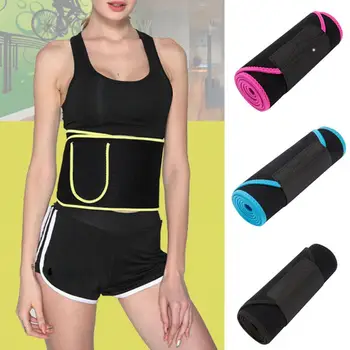 Women Adjustable Waist Tummy Trainer Belt Belly Trimmer Sweat Training Girdle пояс для похудения gaine ventre Waist Support Изображение 2