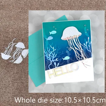 XLDesign Craft Металлические трафаретные формы для резки штампов украшение в виде медузы альбом для вырезок Альбом для бумажных карточек Ремесленное тиснение