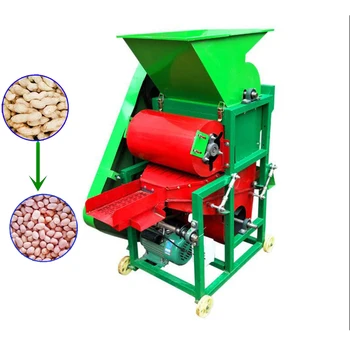 Автоматическая машина для очистки арахиса от арахисовой корки, небольшая машина для очистки арахиса, молотилка для арахисового масла Изображение 2