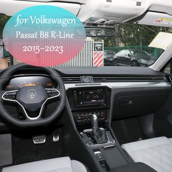 Автомобильная Беспроводная Зарядная Панель для Volkswagen VW Passat B8 R-Line 2015 ~ 2023 2016 2017 Коврик Для Телефона Быстрое Зарядное Устройство Лоток Панель Аксессуары Изображение 2