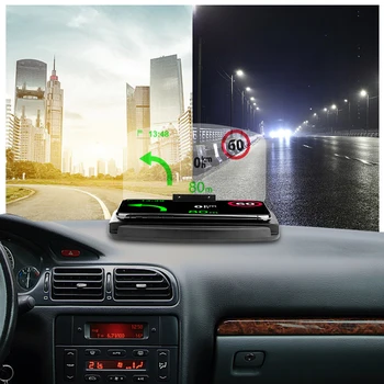 Автомобильный Держатель HUD Head Up Display Проектор Кронштейн Для GPS Навигации Телефон Поставляется С Беспроводной Зарядкой