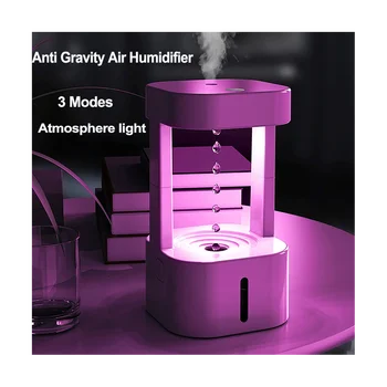 Антигравитационный увлажнитель с каплями воды, 3 режима левитации, ультразвуковой охладитель воды, туманообразователь с красочной подсветкой Изображение 2