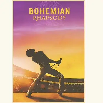 Афиша фильма B-Bohemian-Rhapsodys Ретро-постер домашнего бара, кафе, коллекция художественных наклеек на стены, Фотообои, украшения Изображение 2