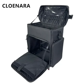 Багаж из ткани COLENARA Oxford, Новый женский ящик для косметических инструментов, косметичка-тележка большой емкости на колесиках, чемодан на колесиках