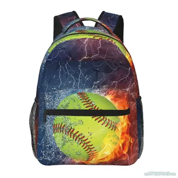 Бейсбольные рюкзаки для ноутбуков, Студенческая сумка для школьных книг Большой емкости, Мужской Женский рюкзак для путешествий, Походный рюкзак для кемпинга
