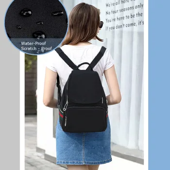 Большой школьный рюкзак, сумка для книг для студентов-подростков, с несколькими карманами, водостойкий повседневный рюкзак для мамы Изображение 2