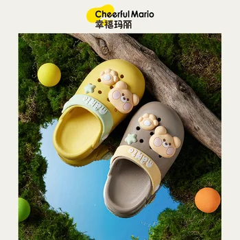 Веселый Марио 2023, Летние детские удобные мягкие подошвы, модные прочные нескользящие сандалии, тапочки для мальчиков и девочек
