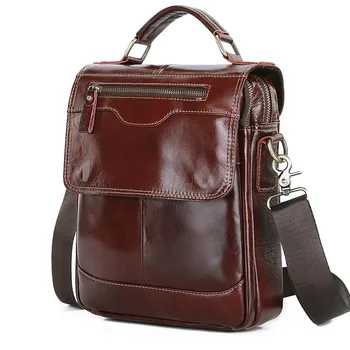 Высококачественная мужская сумка через плечо, модный планшет, мужская сумка из натуральной кожи, сумка через плечо из воловьей кожи, мужская сумка-мессенджер