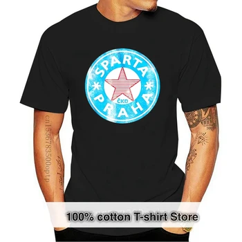 Горячая распродажа 2019, модная футболка из 100% хлопка с бесплатной доставкой Sparta Prague Soccer shirt