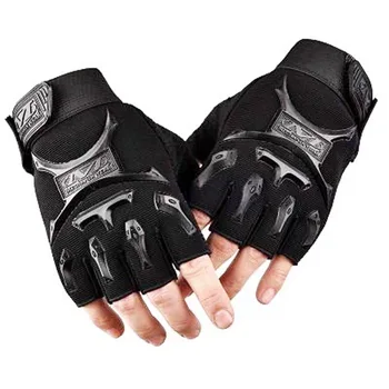 Детские тактические перчатки на полпальца для мужчин и женщинp, износостойкие эластичные летние перчатки для тренировок в походе