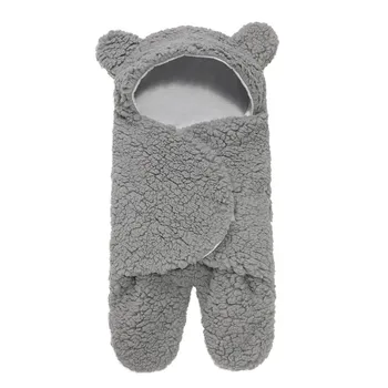 Детский спальный мешок, Ультра-Мягкое пушистое флисовое одеяло для новорожденных, Одежда для мальчиков и девочек, Детская для сна, Пеленание Изображение 2