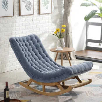 Дизайнерские кресла для чтения В гостиной Кресла-качалки для отдыха с акцентом Трон Современный Компьютер Профессиональная мебель для террасы Sillon Изображение 2