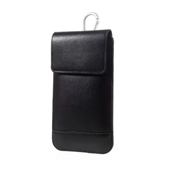 для Nokia C02 (2023) Чехол для ремня, вертикальный двойной карман-черный