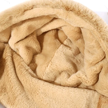 для кота медведь Зимняя ушанка мужская сгущает теплые перчатки, шарф, костюмы для взрослых для женщин мультфильм вязаная шапка холодная зима необх Изображение 2
