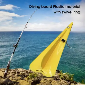 Доска для прыжков в воду с вращающимся кольцом в форме самолета Пластиковая Свинцовая доска для троллинга Рубанок Рыболовные инструменты и Аксессуары Рыбалка на лодке