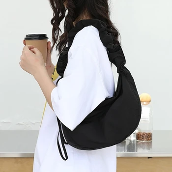 Женская повседневная сумка через плечо, трендовая плиссированная сумка, корейская сумка через плечо Изображение 2