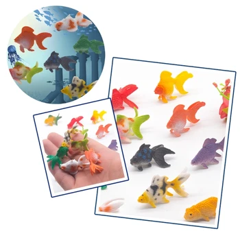 Золотая Рыбка Украшения Пластиковые Поделки для Рыбного Декора Детская Развивающая Игрушка Y9RE Изображение 2