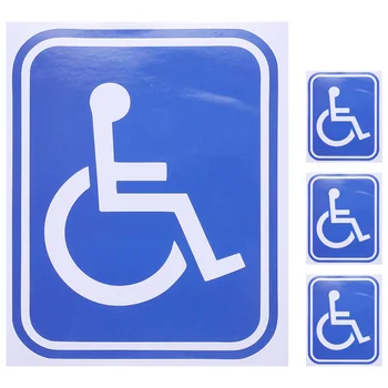 Инвалид Колясочник Наклейка Знак Инвалид Колясочник Клей Клей Наклейка Инвалид Колясочник Инвалидности Наклейка