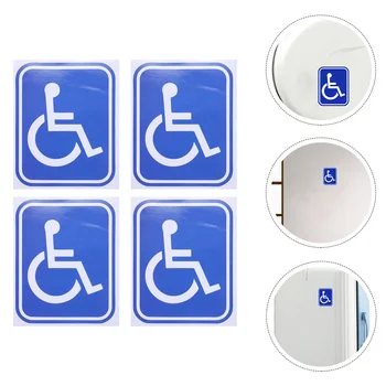 Инвалид Колясочник Наклейка Знак Инвалид Колясочник Клей Клей Наклейка Инвалид Колясочник Инвалидности Наклейка Изображение 2