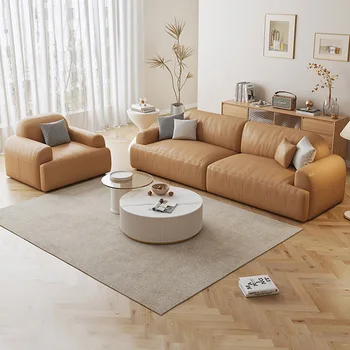 Итальянский Модульный диван для гостиной, Скандинавские Кожаные диваны, Офисный диван для гостиной, Скребок для сна, Канапе для кошек, мебель Paresseux