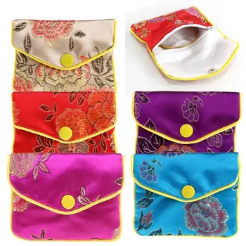 Китайская сумка с вышивкой Ювелирные изделия премиум Класса Подарочные пакеты в рулонах шелка для вечеринки
