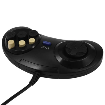 Классический Ретро 6 Кнопок С Проводной Ручкой Игровой Контроллер Геймпад Джойстик Joypad Для Sega Md2 Pc Mac Mega Drive Игровые Аксессуары Изображение 2