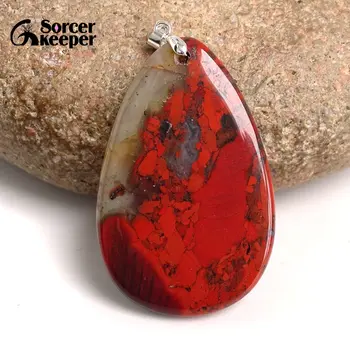 Натуральный драгоценный камень Кулон из кровавика Подходит для ожерелья 
