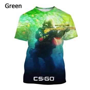 Новый игрок в CS GO, Мужская футболка Csgo Counter Strike, Футболки с 3D печатью, Высококачественный Топ в стиле хип-Хоп, Модная Детская футболка, Футболка