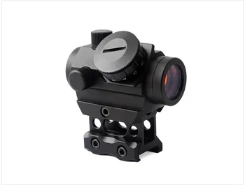 Новый Прицел T1G Red Dot 1X20 Reflex С Креплением на Рейку 20 мм и Увеличенным Стояком Для Крепления На Рейку Тактический Охотничий Лазерный Прицел Accessorie