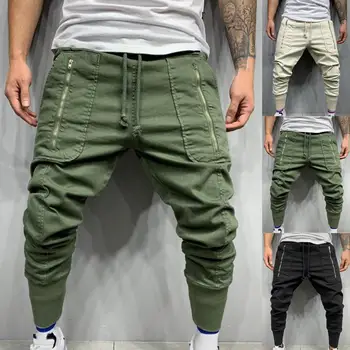Отличные мужские брюки Тонкого изготовления, узкие мужские брюки, универсальные мужские спортивные брюки Изображение 2
